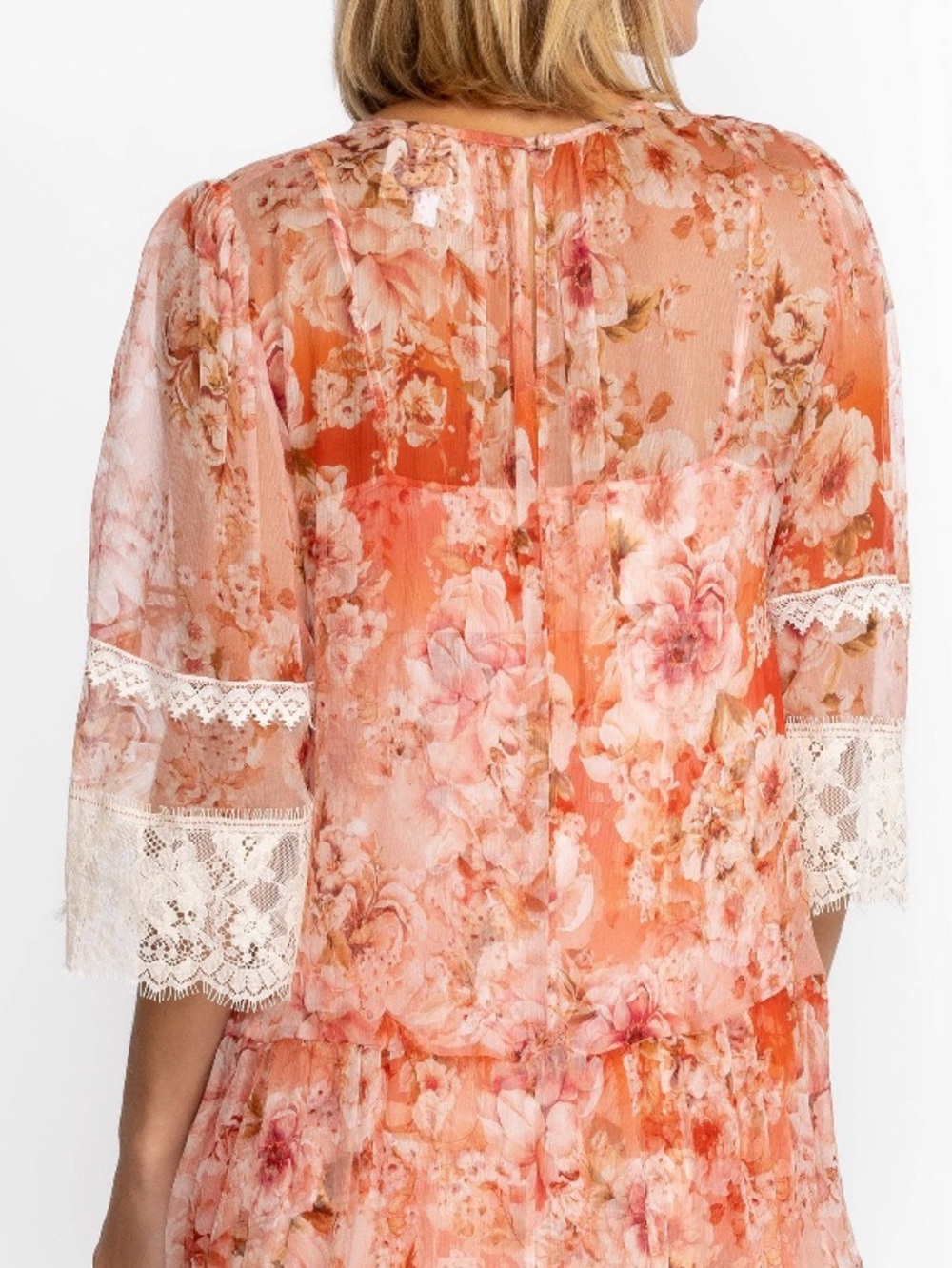 NWT Johnny Was Yours Truly Silk Floral Mini Dress Size M 2PC - Picture 15 of 15